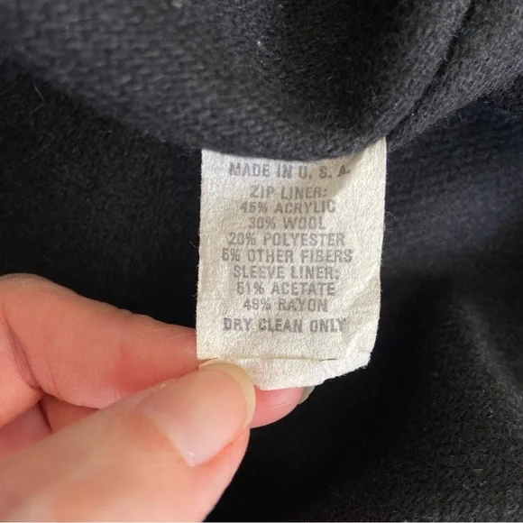 Vintage Dark Floral Trench Coat - Picture 15 of 16